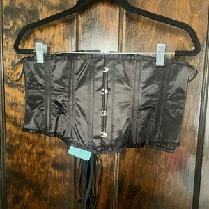 Black Satin Corset